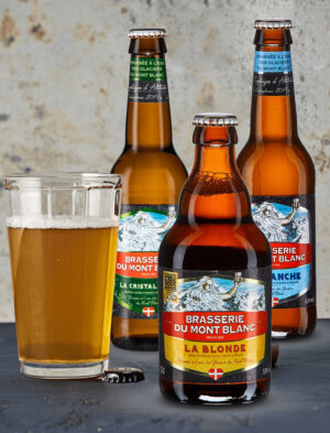 Nos bières de la Brasserie du Mont Blanc : bière blonde, bière blanche, bière rousse, bière IPA à Valence