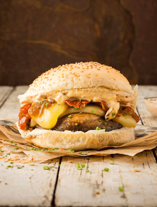 Le burger Lucien, un très bon burger végétarien sur Valence (Drôme)