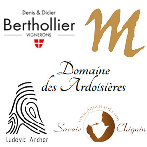 Nos vignerons et vins de Savoie et Drôme Ardèche : Archer, Bethollier, Masson, Ardoisières, Quenard, ...