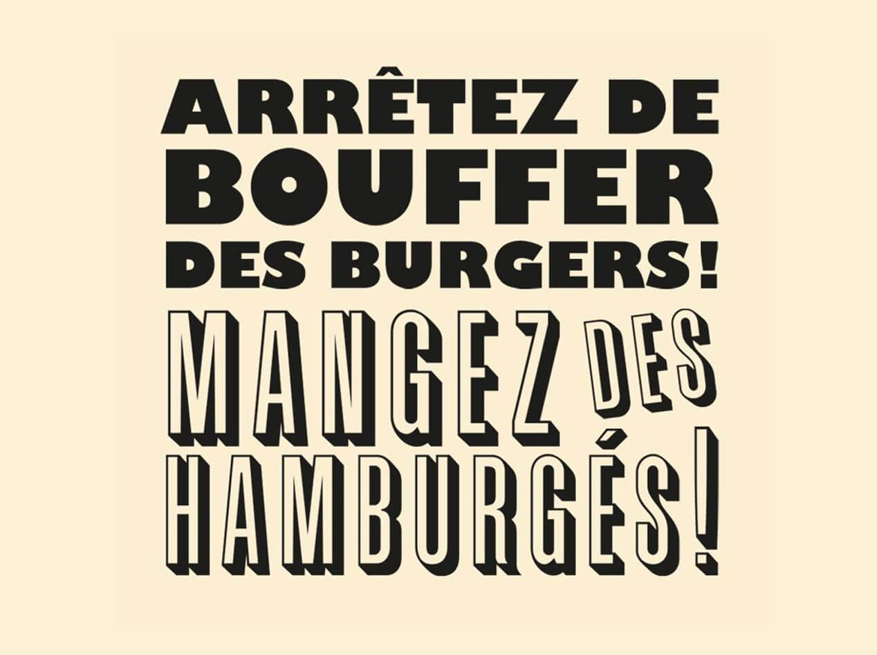 Arrêtez de bouffer des burgers ! Mangez des hamburgés avec des produits frais et de qualité chez Big Fernand Valence (Drôme)